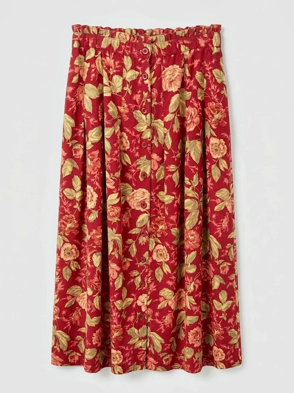 Vintage Floral Maxi Skirt